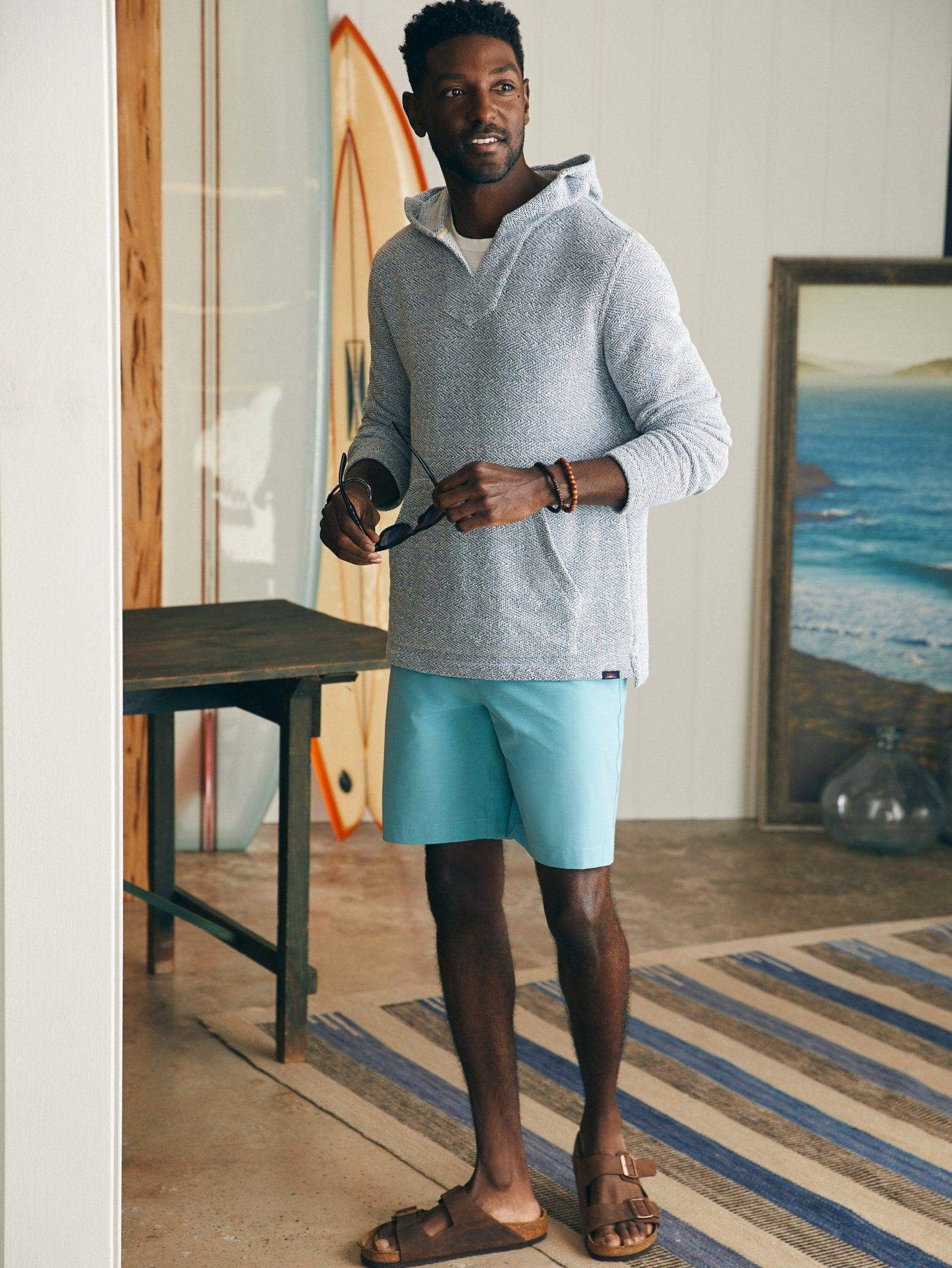 Belt Loop All Day Shorts (9") - Turquoise Sky