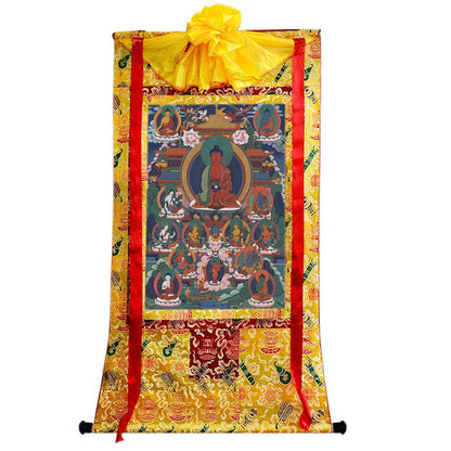 Amitabha Image - Tibetan thangka painting, view 7