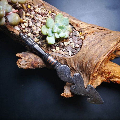 Amulet Kila Dagger Dorje Phurba ,Snake Spear - Tibetan Buddhist amulet, front view