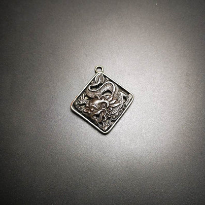 Amulet,Dragon -the Four Dignities - Tibetan Buddhist amulet, view 5