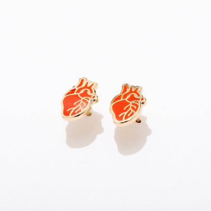 Anatomical Heart Studs