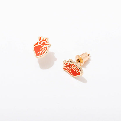 Anatomical Heart Studs