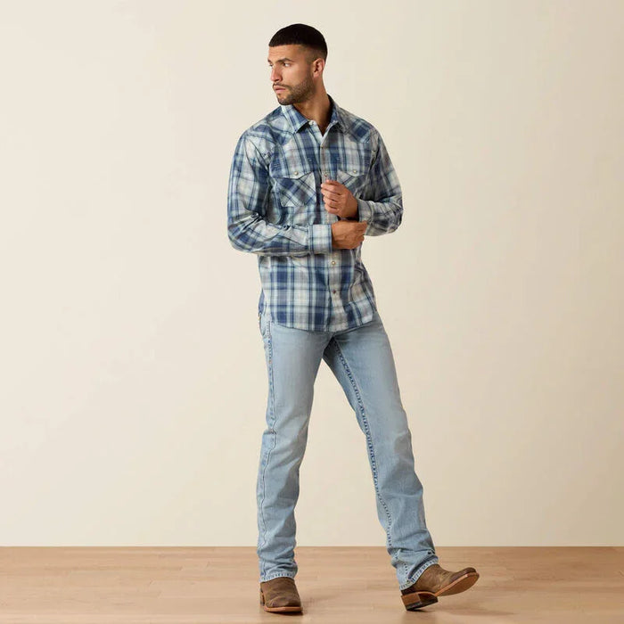 Ariat retro heathcliff fitted western snap shirt