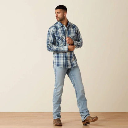 Ariat retro heathcliff fitted western snap shirt