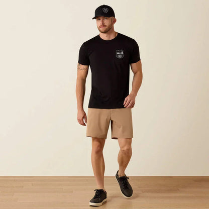 Ariat stripe patriotic badge t-shirt