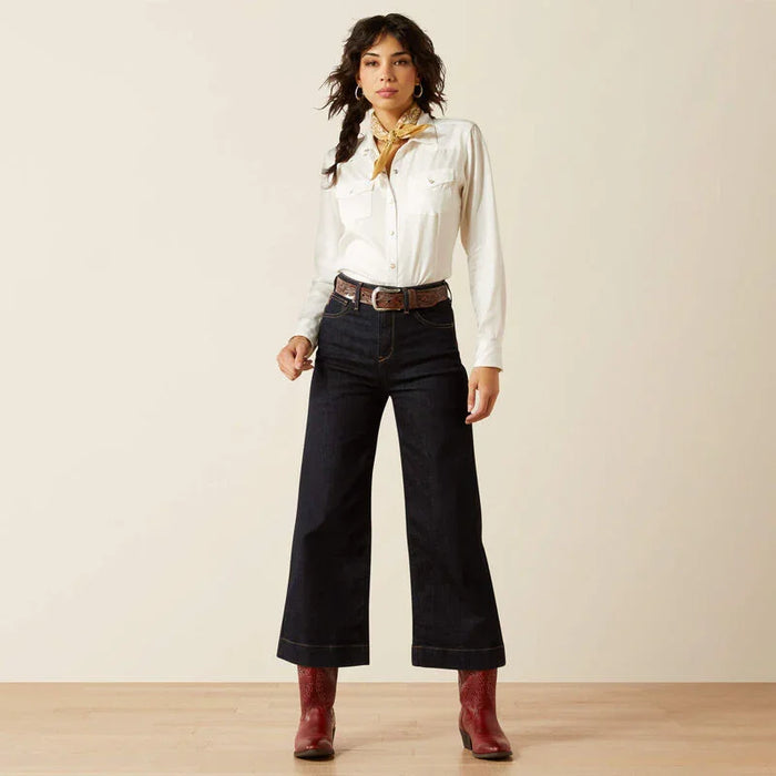 Ariat ultra high rise countryside wide leg jean for ladies