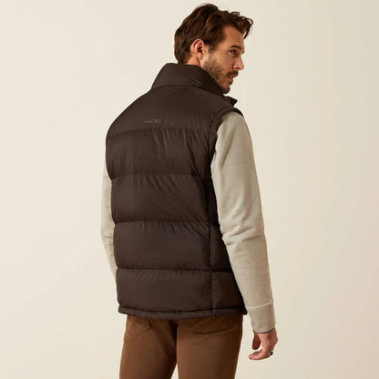 Ariat ultra puff down vest for men