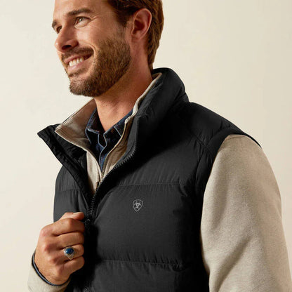 Ariat ultra puff down vest for men