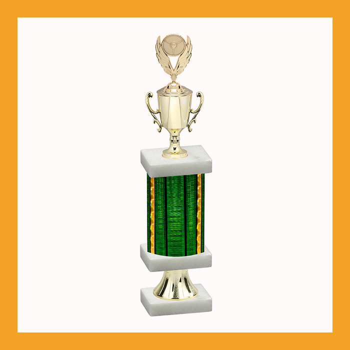 Auto Cup Column Pedestal Trophy With Cup