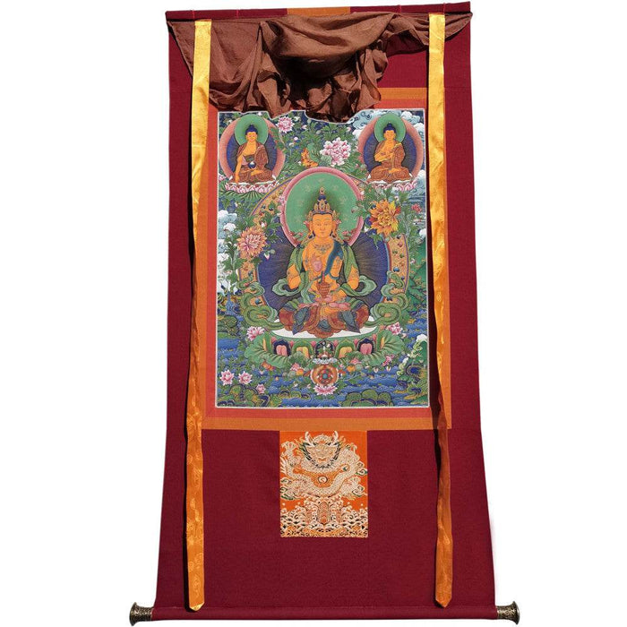 Avalokiteshvara - Tibetan thangka painting, view 7