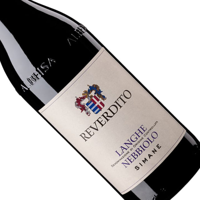 Reverdito Langhe Nebbiolo Simane Bottle close up