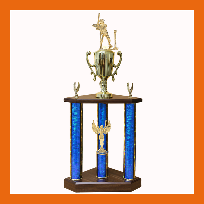 Baseball, Softball, & T-Ball Three Poster Trophy