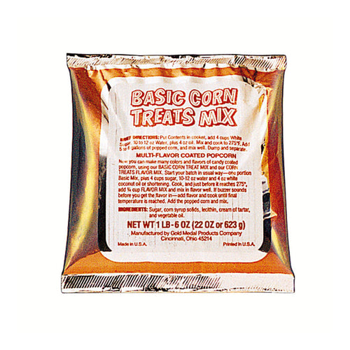 foil pouch of Basic Corn Treats Mix