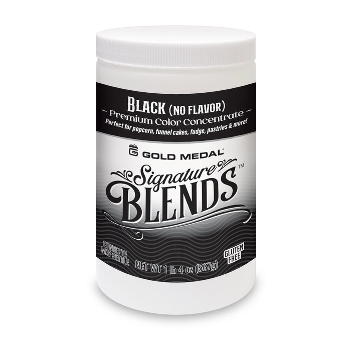 Signature Blends jar with black coloring