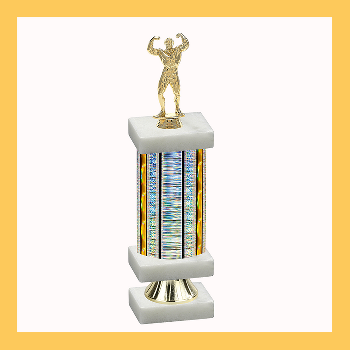 Bodybuilding Column Riser Trophy
