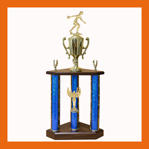 Bowling Three Poster Trophy