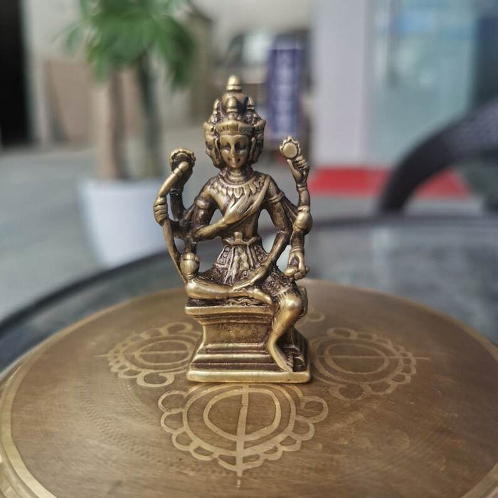 Brahma Statue,Made of Brass - Tibetan Buddhist statue, view 5
