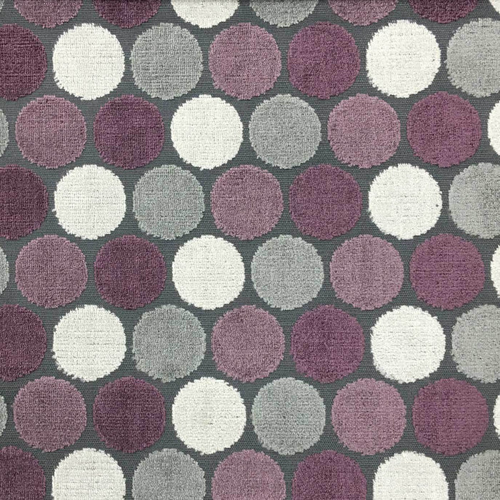 BUDDHA - POLKA DOT PATTERN CUT VELVET UPHOLSTERY FABRIC BY THE YARD