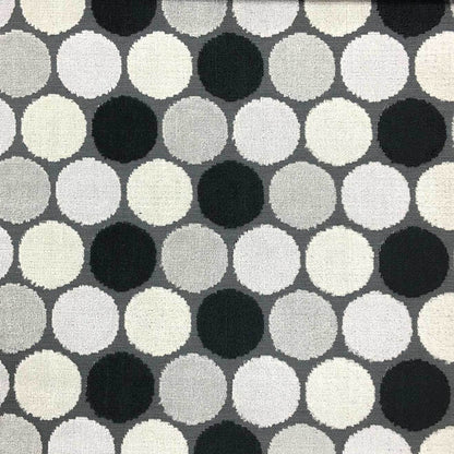 BUDDHA - POLKA DOT PATTERN CUT VELVET UPHOLSTERY FABRIC BY THE YARD