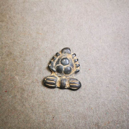 Buddhist Amulet Badge,Triratna,Mani Jewel/Wish-Fulfilling Cintamani,Nandipada Pe - Tibetan Buddhist amulet, view 5