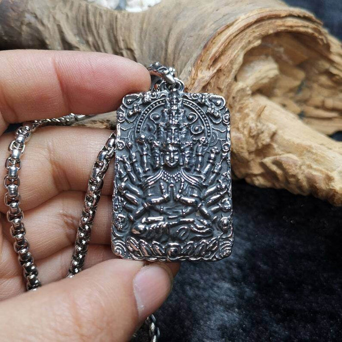 Buddhist Amulet,Chenrezig,Padmapani,Avalokitesvara - Tibetan Buddhist amulet, view 6