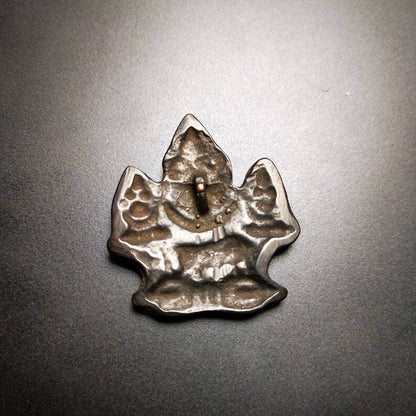 Buddhist Amulet,Mani Jewel Pendant,Cintamani Badge - Tibetan Buddhist amulet, view 4