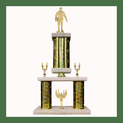 Careers Marble Mini Two Poster Pedestal Trophy