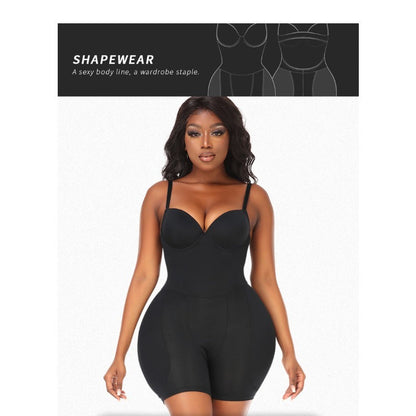 Butt lifter padded shapewear tummy control camisole