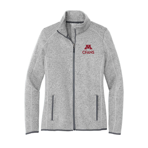 CFANS - Women's Sweater Fleece Jacket - ships directly from maker