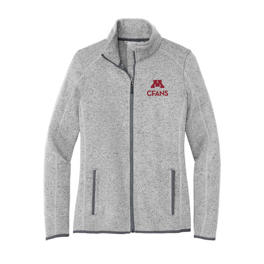 CFANS - Women's Sweater Fleece Jacket - ships directly from maker
