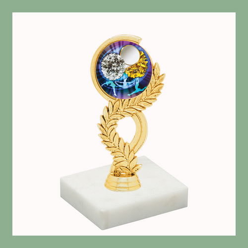Cheerleading Mylar Figurine Trophy