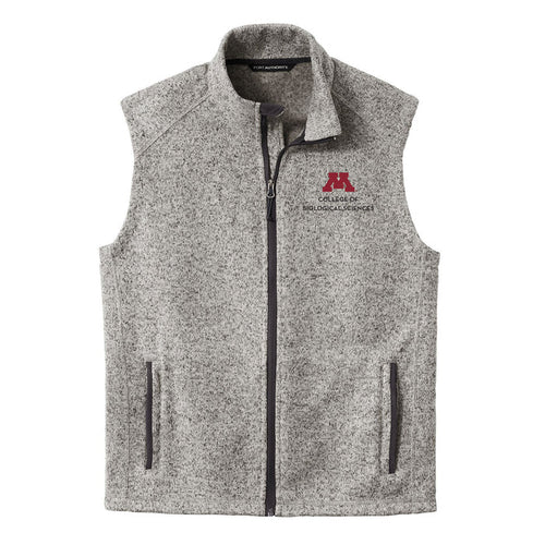 College of Biological Sciences Unisex Sweater Fleece Vest - ships directly from maker