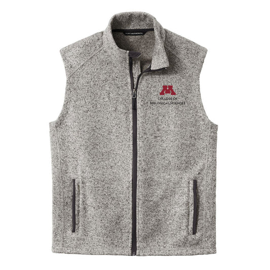 College of Biological Sciences Unisex Sweater Fleece Vest - ships directly from maker