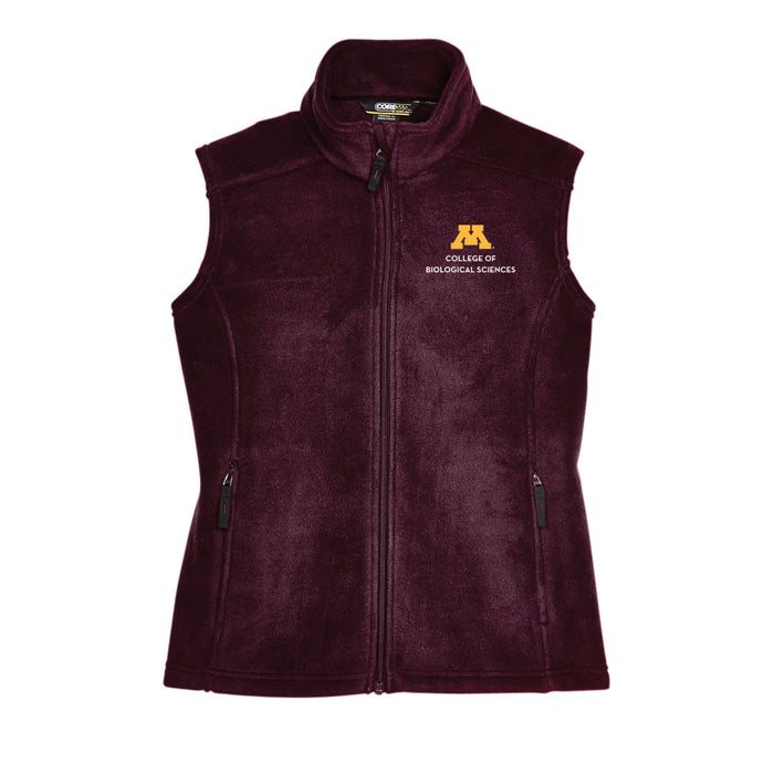 College of Biological Sciences Women's Fleece Vest - ships directly from maker