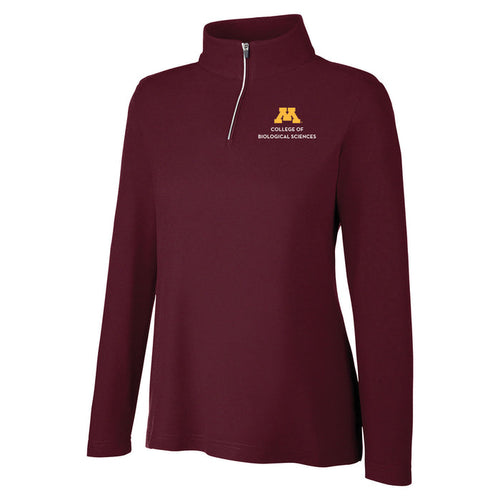 College of Biological Sciences Women's Fusion Quarter-Zip - ships directly from maker