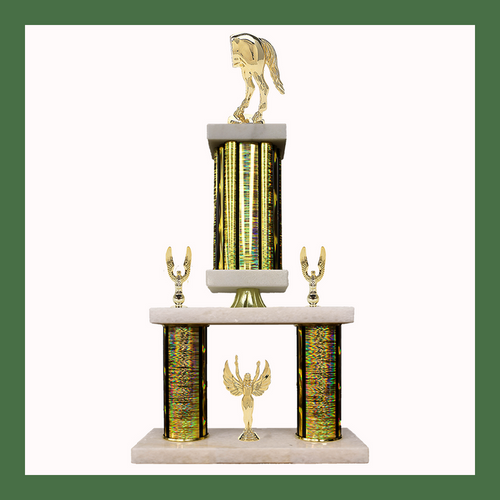 Comic Marble Mini Two Poster Pedestal Trophy