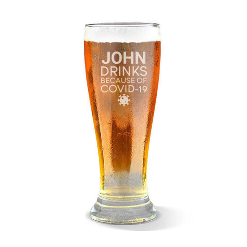 Covid Premium 425ml Beer Glass