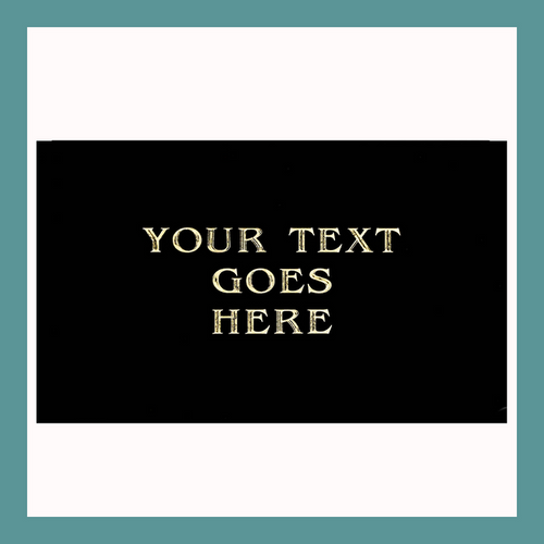 Custom Size | Black Brass Plates