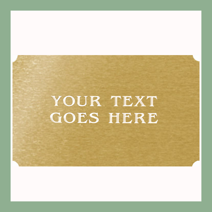 Custom Size | Satin Brass Notched Plates
