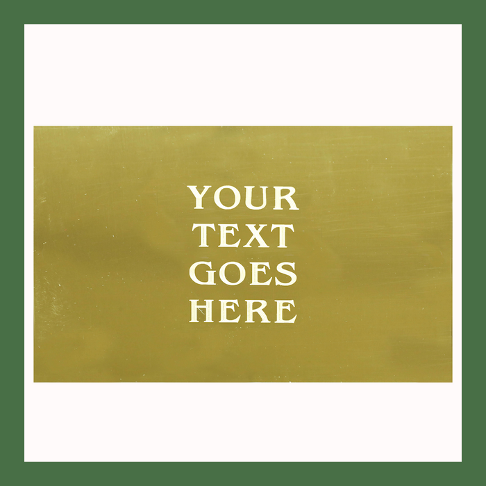 Custom Size | Shiny Brass Plates