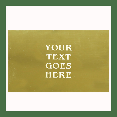 Custom Size | Shiny Brass Plates