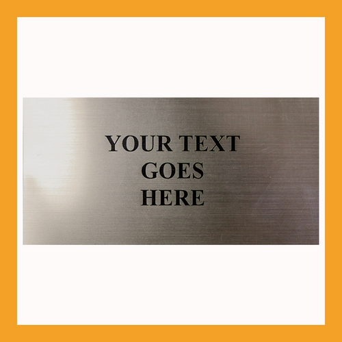 Custom Size | Silver Flexi Plates For Perpetual Plaques & More