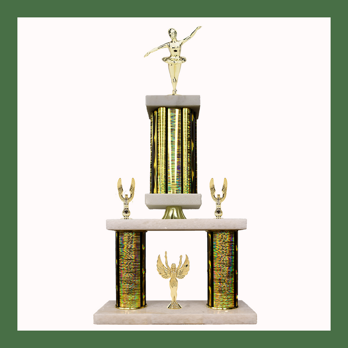 Dance Marble Mini Two Poster Pedestal Trophy