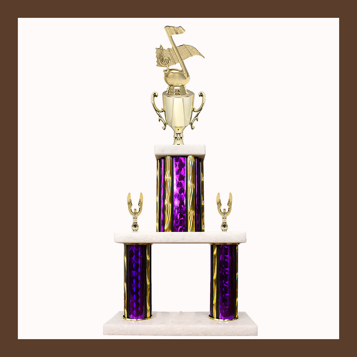Dance Marble Mini Two Poster Trophy With Cup