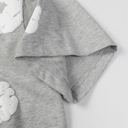 Denim Tears Outfit:T Shirt/Shorts (Separate Purchase Options) Loose Short Sleeve T-shirt Casual Shorts Suit