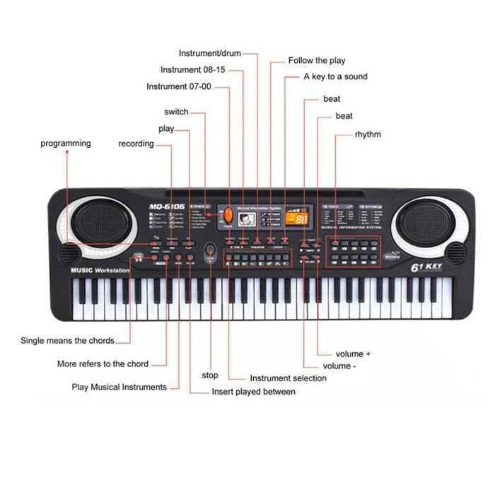 Digital Music Keyboard-TopOnlineBargains.Com