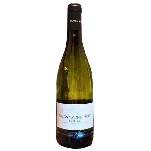 Wine bottle with a label on a white background