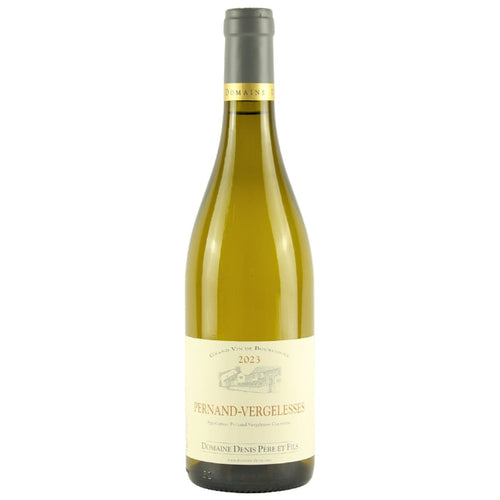 Wine bottle with a label on a white background