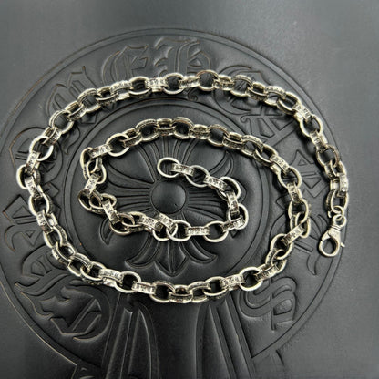 Chrome Hearts Necklace Cross Letter Necklace Vintage Men's and Women's Same