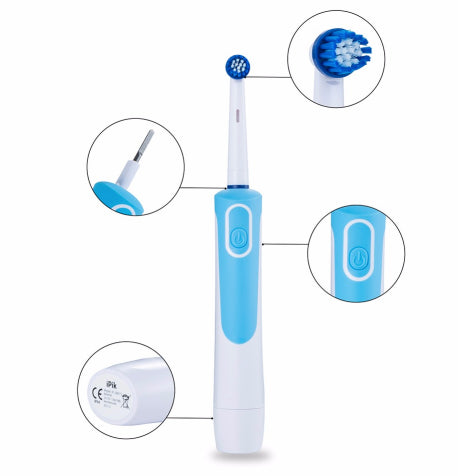 Electric Ultrasonic Tooth Brush Rotating Rechargeable-TopOnlineBargains.Com